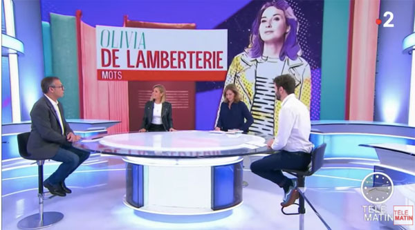 Olivier de Lamberterie chroniqueuse matinale télématin