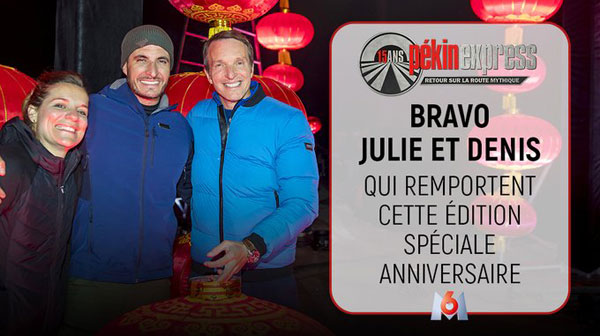 Pekin express avec Julie et Denis