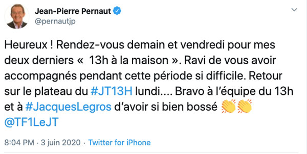 Pernaut au 13H