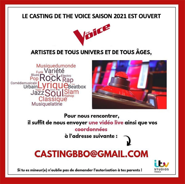 the voice casting inscription casting the voice 2022 023NLN