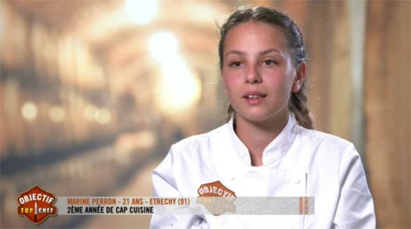 Marine Objectif top chef 