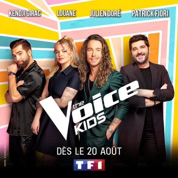 The Voice Kids 2022 (saison 8) dès le samedi 20 août avec Louane, Julien  Doré, Kendji et Patrick Fiori | The Voice Kids | Nouveautes-Tele.com