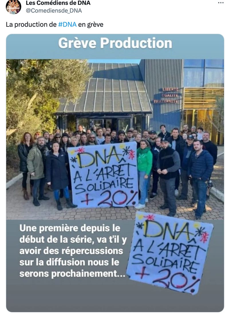 DNA en grève 