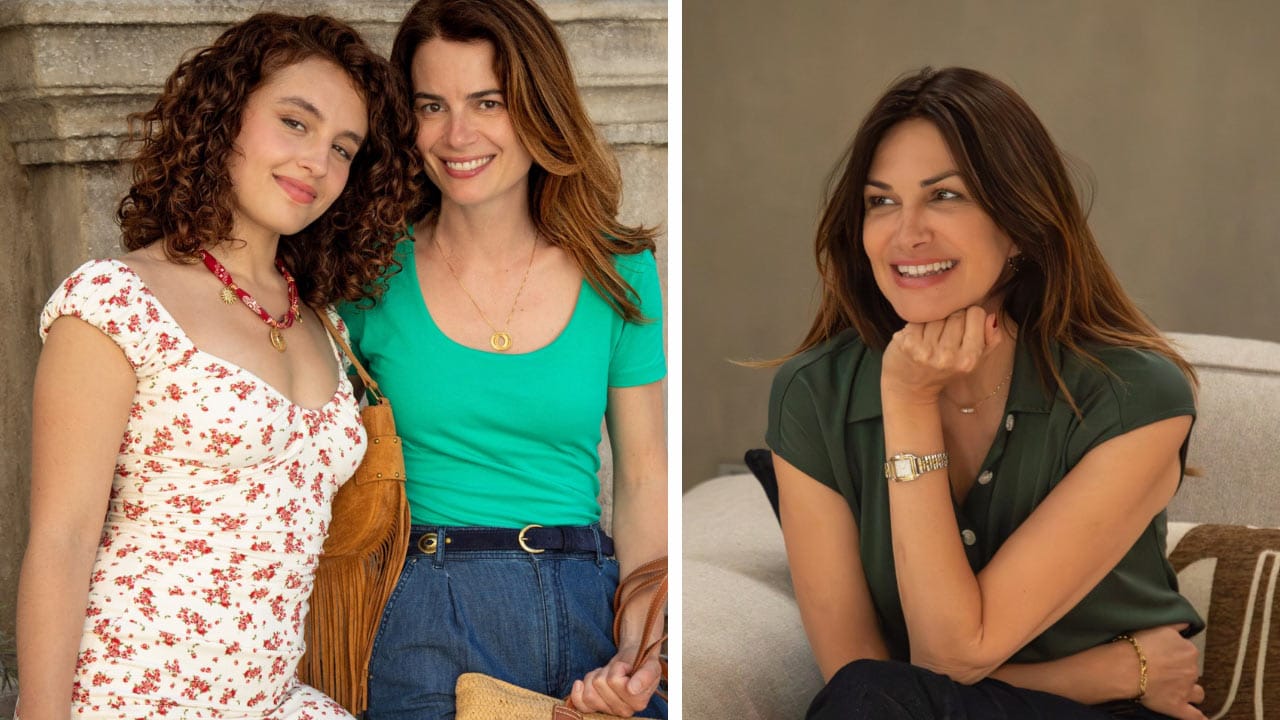 Bonnie aux côtés de sa mère Magalie (à gauche) et Louise (à droite), personnages majeurs de la série Nouveau Jour sur M6.