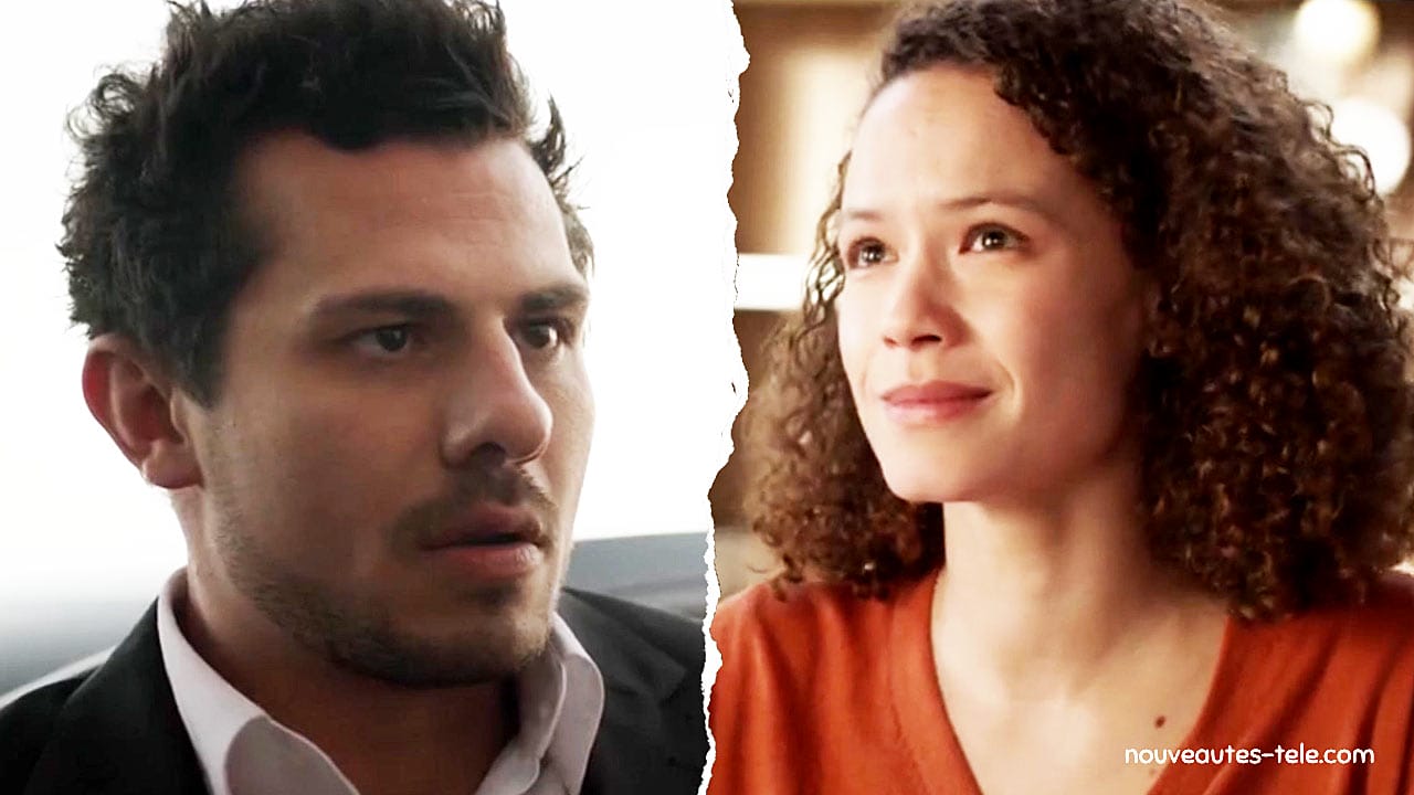 Muriel (à droite) confronte Eliott (à gauche) devant le juge dans Un Si Grand Soleil, après l’avoir accusé de violences conjugales.