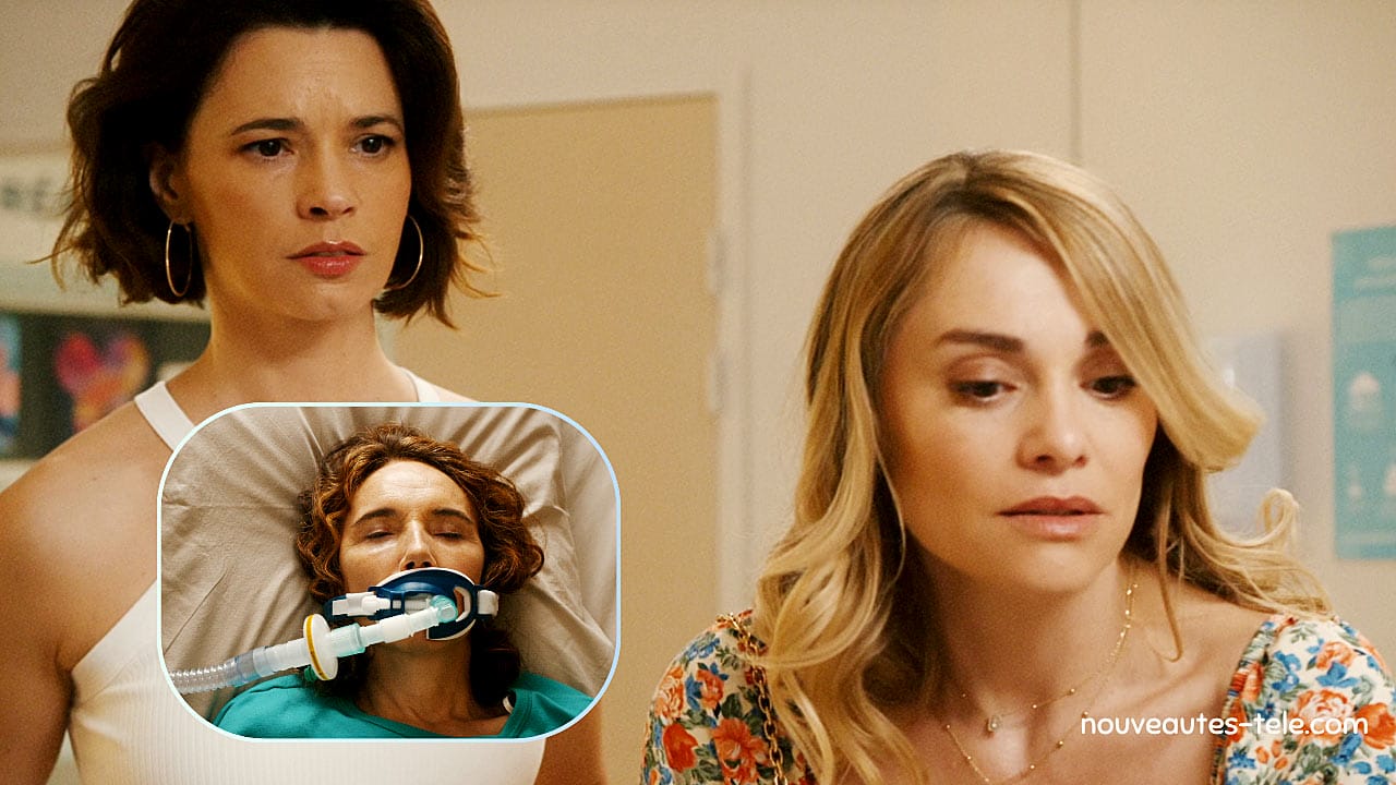 Marina et Victoria face à Florence hospitalisée qui sort du coma dans Tout pour la lumière épisode 8, 25 juin 2025