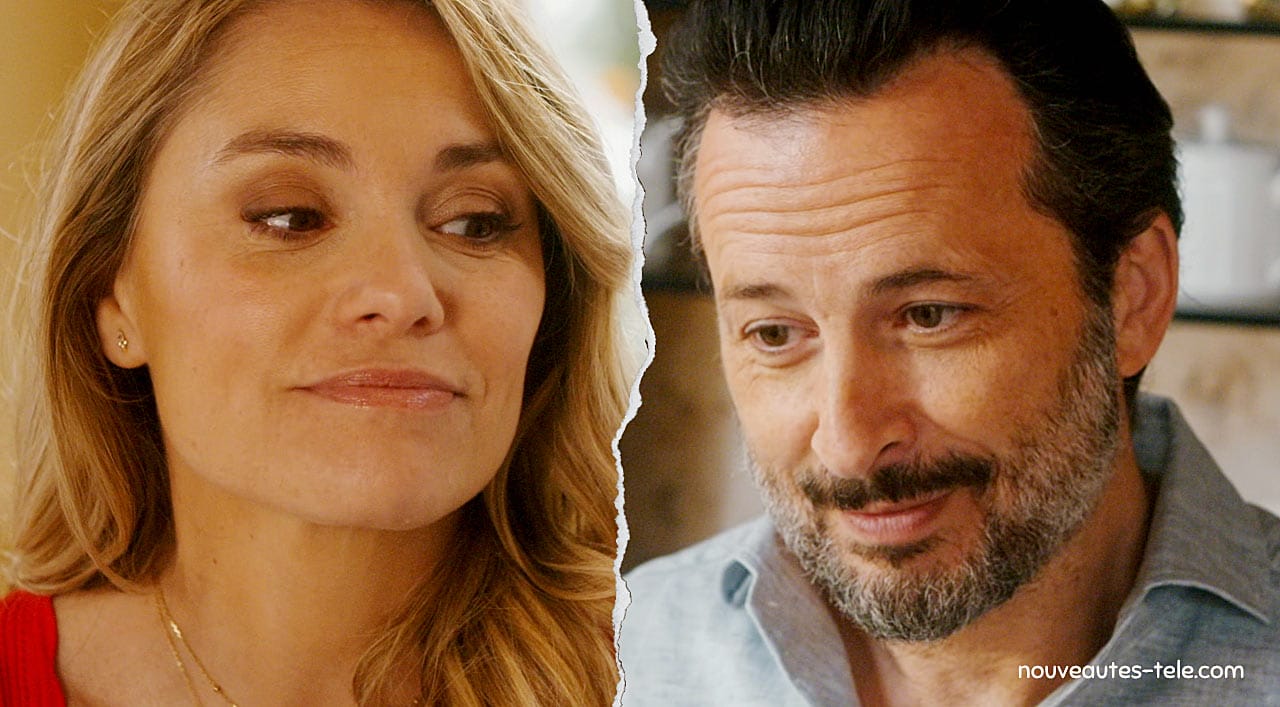 Victoria et Éric échangent un regard complice dans une scène de Tout pour la lumière sur Netflix