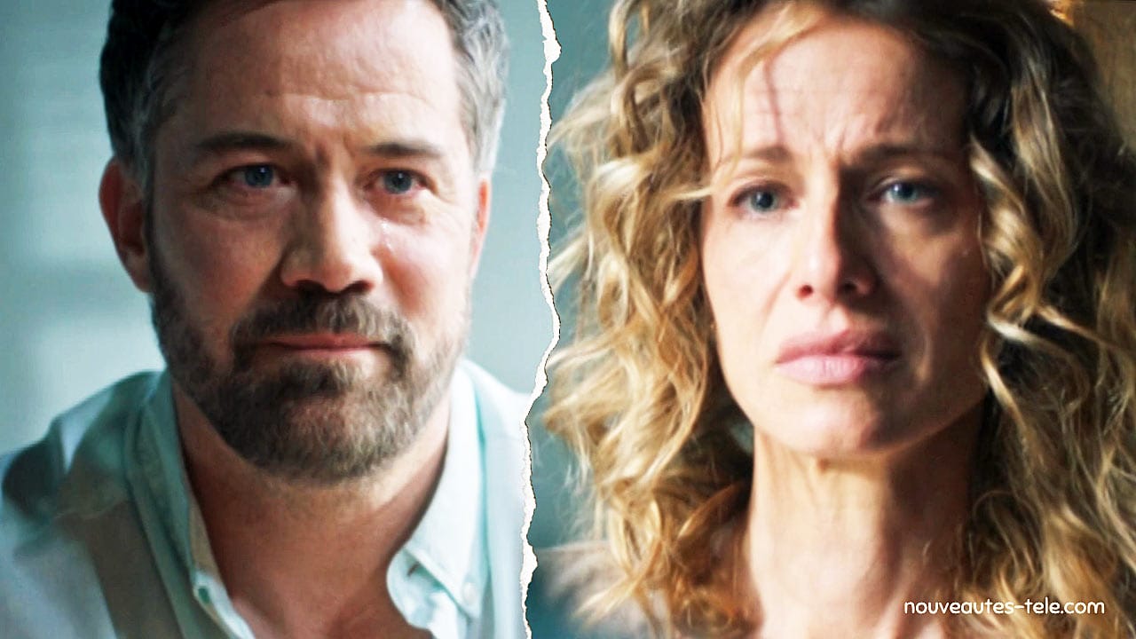 François pleure face à Soizic au parloir dans Demain nous appartient, épisode du 9 juillet 2025