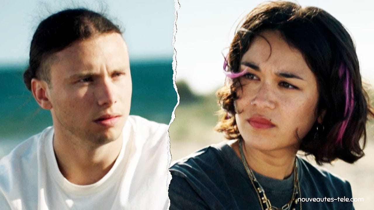 Lionel et Emi en pleine rupture sur la plage dans Ici tout commence, épisode 1216 diffusé le 10 juillet 2025