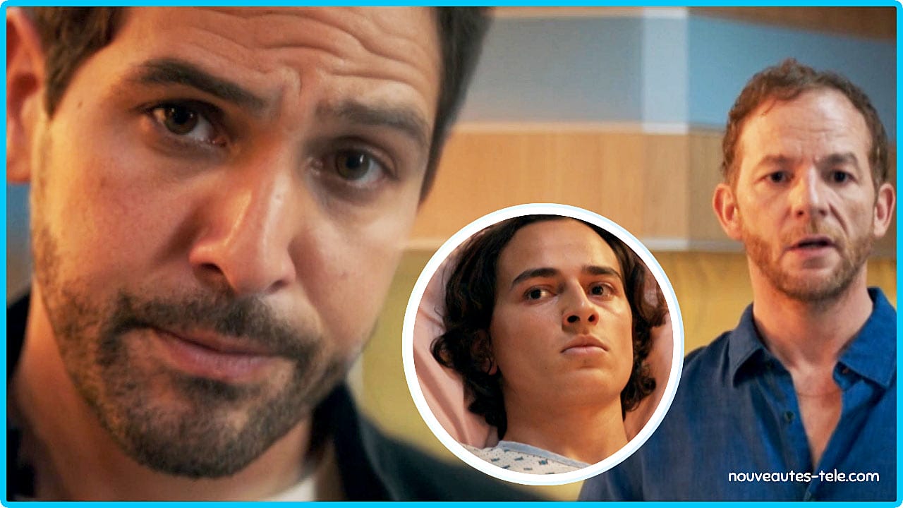 Karim soupçonne (?) Michaël Feray après les révélations de Manny, alité à l’hôpital, dans l’épisode 1996 de Demain nous appartient.