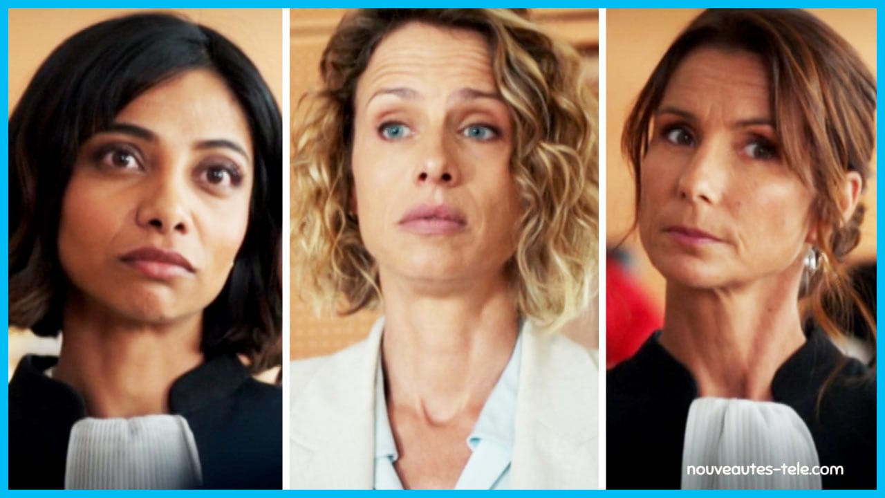 Demain nous appartient : Soizic avec Raphaëlle et Lou lors de son procès aux assises, intrigue Jugements.