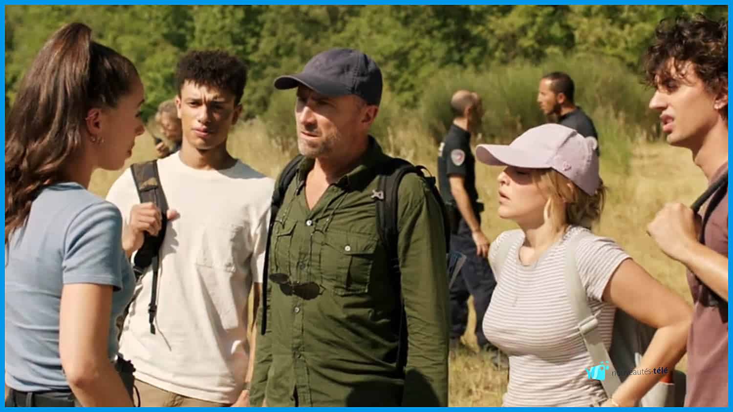 Alex avec Judith, Diego et Jordan dans la battue